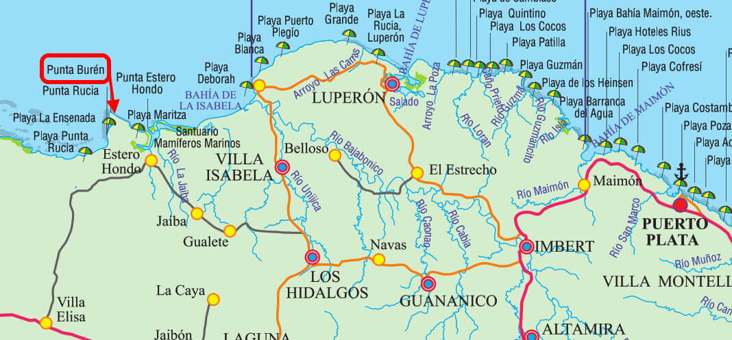 Mapa Punta Burén